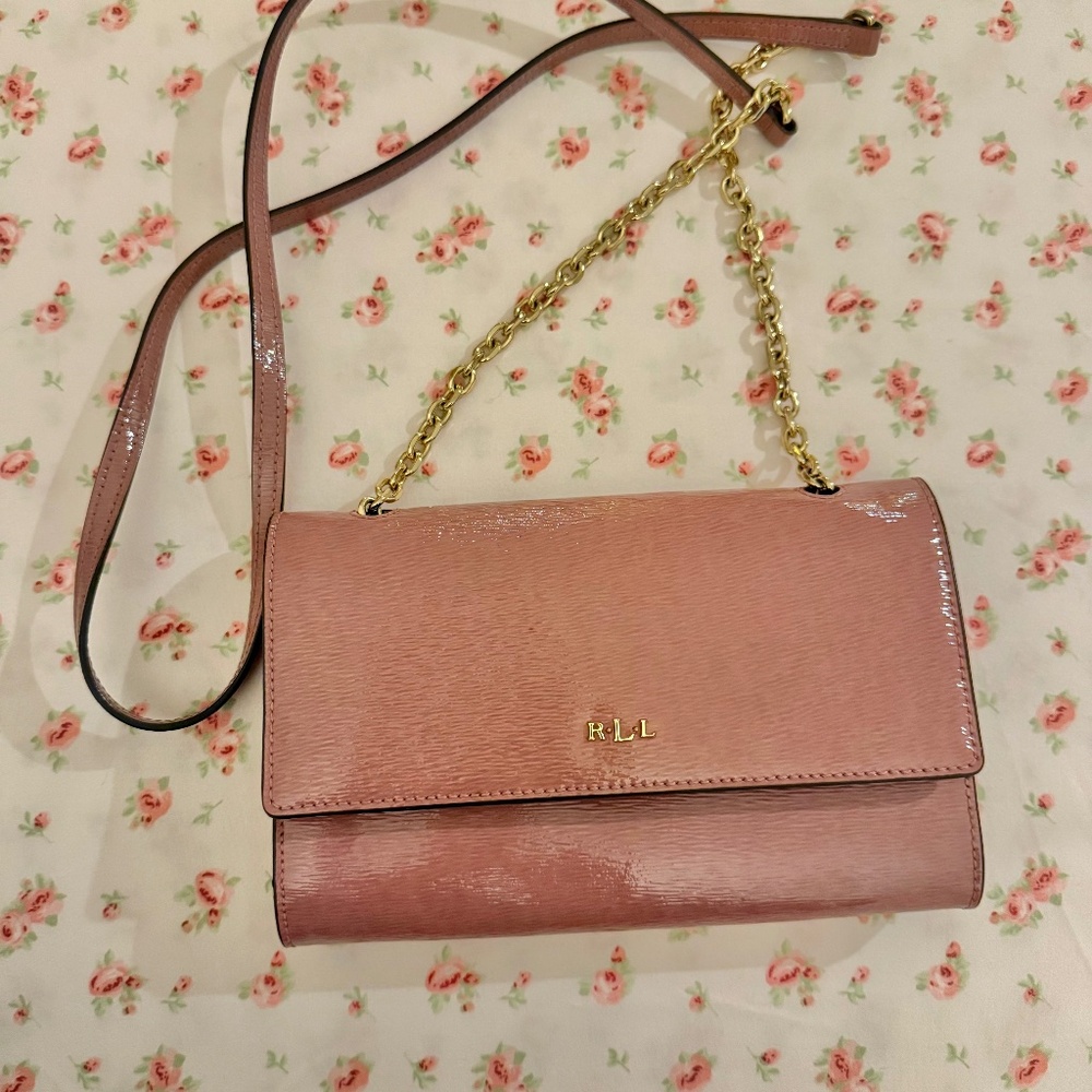 Ralph Lauren pink crossbody bag